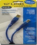 Recoton 63222 PC Accessories Gold USB A to B Device Cable (12 feet)