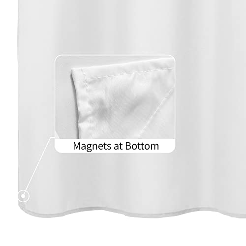 ALYVIA SPRING Short Shower Curtain Liner Fabric Waterproof 72" x 66", Soft & Lightweight