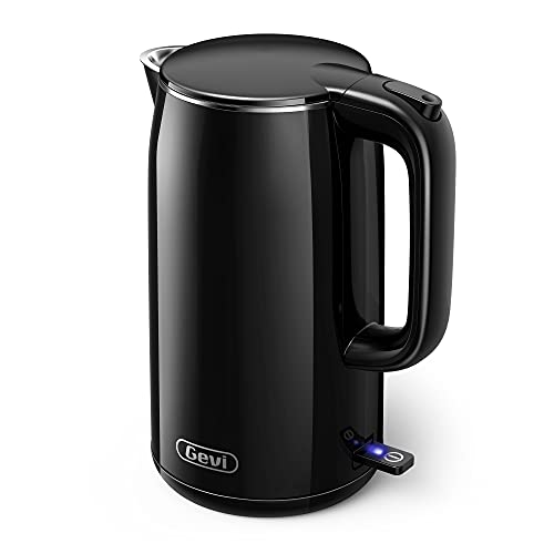 Gevi Kettles 1.7 L Double Wall 100 Stainless Steel Tea Kettle, Cool