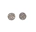 Beige Natural Druzy Quartz Gemstone Stud Earrings - Real Drusy Quartz- 8mm