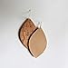 Cork, Italian Leather, Sterling Silver & Gold Plated Petal Earrings // Cork with Gold Flecks and Leather // Joanna Gaines Inspired // Lightweight Statement Earrings