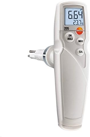 Testo 205 PH Meter Tester measuring instrument probe head for food 0563 2051
