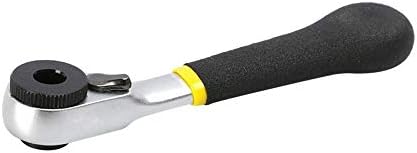 dacyflower 72-Tooth Mini Ratchet Wrench for 1/4" Batch Quick-Disconnect Socket Screwdriver Tool, Can Be Used with A Variety of Models of The Batch Head