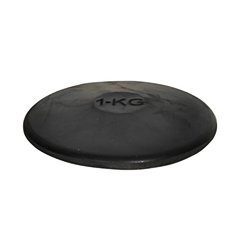 GSI Practice Black Rubber Discus for Track and Field and Athletic Training (1 Kg) - Thumbnail 2