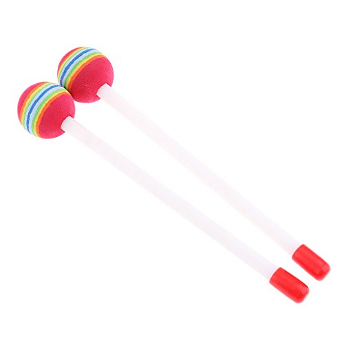 2Pcs Lollipop Drum Stick Mallet Hammer for Kids Hand Percussion Beat Toy