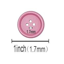Libiline 100pcs Resin Button Solid Color 4Holes