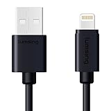 Lumsing Lightning to USB Cable Apple Certified Sync and Charging Cord(3.3 Feet/1M) with Ultra Compact Connector Head for iPhone, iPod and iPad(Black)