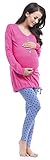 dn nightwear Women's Maternity Nursing Breastfeeding Pajama Set PM8028