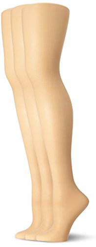 L'eggs Women's Energy 3 Pack All Sheer Panty Hose, Nude, Q