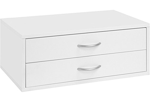 Organized Living freedomRail 2 Drawer Double Hang OBox - White