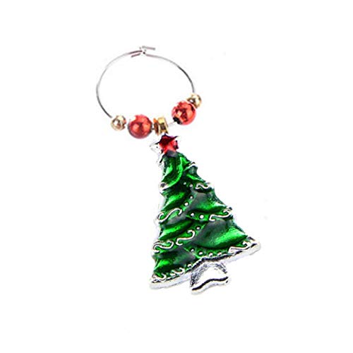 20 Pcs Assorted Enamel Charm Pendant Silver Plated Christmas Tree Snowflake Garland Bell Dainty Dangle Crafting Accessories Decorations for Necklace Bracelet Ankle Earring Jewelry DIY Making