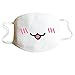 C.A.Z 4 PCS Anti-Dust Cute Mouth Face Mask Anime Fashion Kaomoji Kawaii