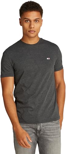 TJM Xslim Jaspe Htr tee Ext Dm0dm20363 S/S T-Shirt, Black (Black Htr), M Hombre