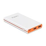Lumsing Ultrathin Portable 2-Port USB Charger 8000mAh Premium External Battery Pack & Power Bank with Smart Charge for iPhone, iPad, Samsung Galaxy, and Android Smart Devices (White)