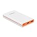 Lumsing Ultrathin Portable 2-Port USB Charger 8000mAh Premium External Battery Pack & Power Bank with Smart Charge for iPhone, iPad, Samsung Galaxy, and Android Smart Devices (White)