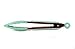 COOK WITH COLOR Stainless Steel Silicone Tipped Kitchen & BBQ Tongs Set, 2 Pc Tongs, Green