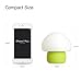 emoi Multicolor Rechargeable LED Baby Night Light, Silicone Cute Mushroom Night Lamp, Romantic Dim Mood Light with Tap Control (H0022G)