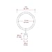 Ivilon Curtain Rings - Set of 14 Decorative Drapery Rings Curtain Clip Rings with Strong Clips 2