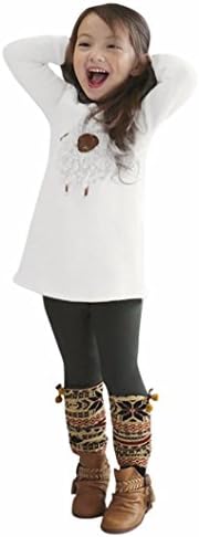 Children Long Sleeve Dress,Dorame Infant Kid Girls Embroidery Flower Bowknot Warm Dress Outfit Clothes (0-2years, Beige)