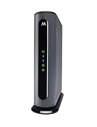 MOTOROLA 24x8 Cable Modem, Model MB7621, DOCSIS 3.0. Aprobado por Comcast Xfinity, Cox, Charter Spectrum, Time Warner Cable, y más. Descargas de 1000 Mbps máximo (sin WiFi)