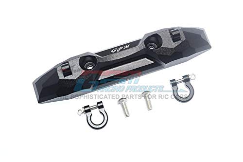 GPM Traxxas E-Revo 2.0 VXL Brushless (86086-4) Upgrade Parts Aluminum Rear Bumper with D-Rings -1 Set Black