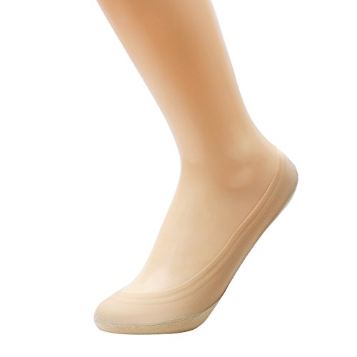 Jarseen 4 Pairs No Show Liner Socks Women's Low Cut Cotton Nylon Boat