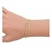 Boosic Double Layer Bracelets Satalite & Plain Chain Link Bracelets Minimalist Jewelry For Women Gold