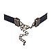 CANEVINKA Vintage Boho Style Statement Alloy Pendant Choker Collar Necklace for Women&Turquoise Choker Flat Genuine Leather Necklace Adjustable