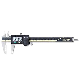 Mitutoyo 500-196-30 Advanced Onsite Sensor (AOS) Absolute Scale Digital Caliper, 0 to 6″/0 to 150mm Measuring Range, 0.0005″/0.01mm Resolution, LCD