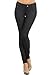 ICONOFLASH Women's Jeggings Pull On Slimming Cotton Jean Like Leggings (Black, 3XL)
