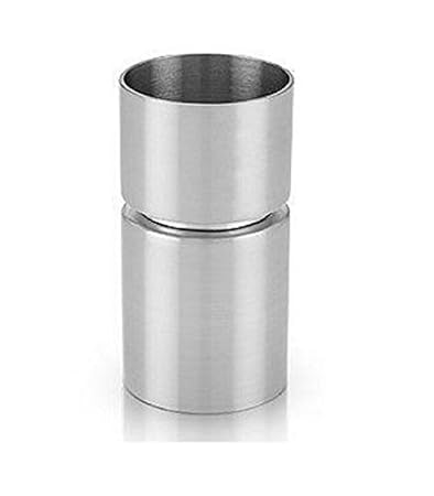 NJ Premium Stylish Straight Stainless Steel Double Sided Peg Measure 30 and 60 ml, Thimble Measure, Jigger, Bar Tool Accessory, Cocktail Drink Measuring Bar Tool Jigger: Limited Edition