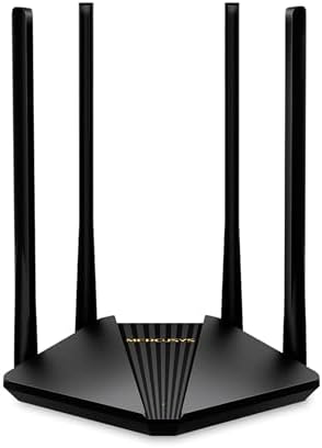 Mercusys MR30G Router Ethernet Wi-Fi Dual Band AC1200 Wireless, Porta Gigabit, MU-MIMO, Supporto IPTV, IPv6, 802.11ac, Rete Ospiti, Installazione Semplice, 4 Antenne Esterne a 5dBi, WPS