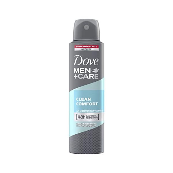 Dove Men+Care Clean Comfort Antiperspirant Deodorant Spray 150 ml, 1 Unit