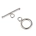 1 Set Sterling Silver Round Toggle Clasp Connector 10mm for Bracelet Necklace Anklet Charm Jewelry Craft Making SS28