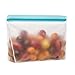 (re) zip 5-Piece Stand-Up Pack n Go Reusable Bag Kit, BPA-Free, Food Grade, Leakproof, Freezer and Dishwasher Safe, Quart (1), 2-Cup (2), Snack (2) - Multicolor