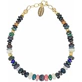 Genuine Black Opal Gemstone Bracelet- October Birthstone-Gift Idea for Her- Women's Jewelry-Christmas