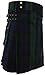 UT Kilts Men's Standard Tartan Utility Kilt, Modern Scottish Kilt for Everyday Wear, Tactical Kilts with Adjustable Hip Straps & Cargo Pockets for Men, Black Watch, 34