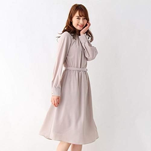 Amazon インデックス ミドルワンピース 洗える 2way 42 Ll Web限定サイズ バンドカラーワンピース C レディース ベビーピンク 071 38 M ワンピース チュニック 通販