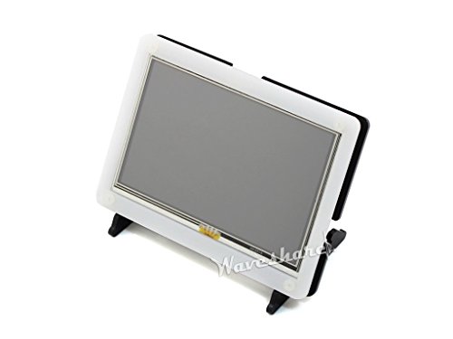 Waveshare Bicolor(White&Black) Bracket Case for 5inch HDMI LCD Combines the Touch Screen LCD and Pi into an All-in-one Device