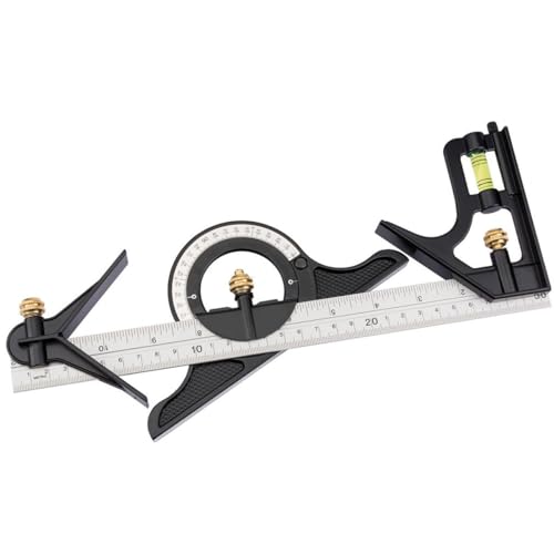 Draper 34704 Combination Square with Centre Head and Protractor, 300mm , Blue