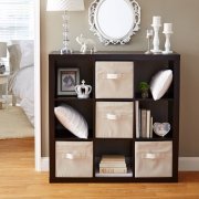 Better Homes and Gardens 9-cube Organizer Storage Bookcase Bookshelf Cabinet Divider Multiple Colors - Espresso
