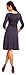 Zeta Ville Women's V Neck 3/4 Sleeve Casual Jersey Dress 282z Blue Grey 14