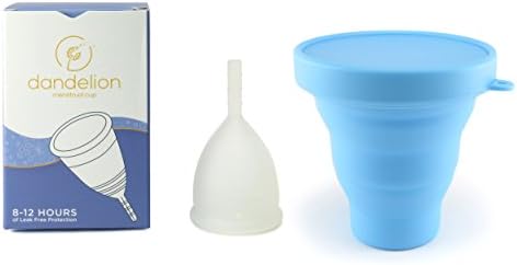Dandelion Cup Menstrual Cup - Size 1 - Lily Plus Blue Menstrual Cup Washing Container