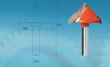 Solid carbide Vbits for cnc machine