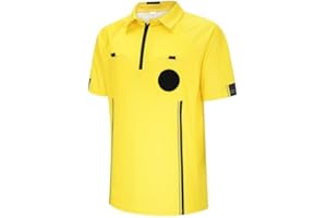 allentian Soccer Referee Shirt, Men Ref Shirt Uniform, Football Referee Jersey, Umpire Shirt