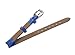 Uyoung 8mm Women's Solid Blue Smooth Genuine Leather Watch Band