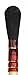 da Vinci Gilding Series 450 Gilder Duster Brush, Round Oval Black Goat Hair with Wood Handle, Size 2 (450-2)