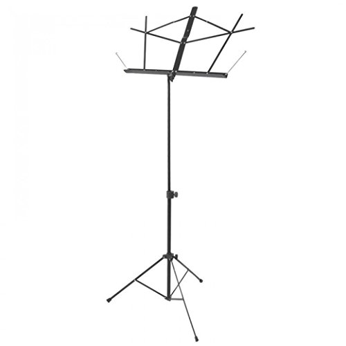 On Stage SM7122B Folding Music Stand, Black