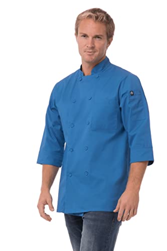 Chef Works - Giacca da chef da uomo Marocco, Blu, X-Small
