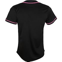 Pullonsy Solid Plain Baseball Jerseys Tees for Men